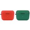 2 Pack DAYJOY Soft Silicone Protective Case Cover Compatible with Sennheiser CX200-SPORT Earbuds, Protective Skin Sleeve with Key Chain (red+Green) view 1