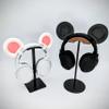 BeamTeam3D Mouse Ears for Headphones - Adorable Mouse Headphones Attachment in Various Colors with Self Fastener - Mouse Ears for Gamers and Streamers (White/Pink) view 3