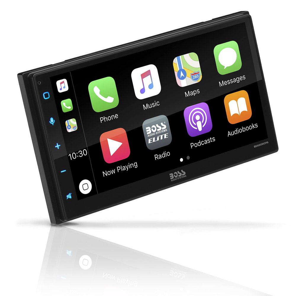 BOSS Audio Systems Elite Series BE950WCPA Wireless Apple CarPlay Android Auto Car Multimedia Player - 6.75 Inch Capacitive Touchscreen, Bluetooth, No DVD