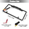 X AUTOHAUX HD Backup Camera for Trucks License Plate Backup Camera for Car Waterproof Infrared Night Vision 170 Degree Wide View Angle Rear View Camera view 4