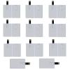 lcwamy 4GB Credit Card Flash USB 100 Pack USB Flash Drives Bulk Wholesale Thumb Drive Pack USB Flash Drive Pen Drive USB Memory Stick USB2.0 Flash Drive 4GB 100 Pack (White, Customized Logo) view 1