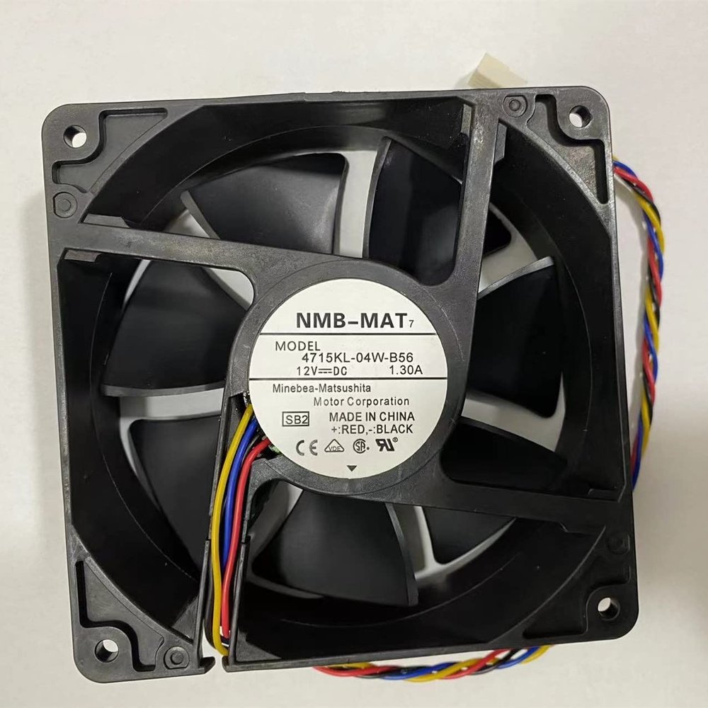 for 4715KL-04W-B56 Fan 12V 1.30A 12CM 4-Wire DC Cooling Fan