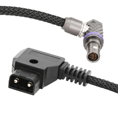 2-Pin Right-Angled to D-tap/P-tap Power Cable for Teradek/SMALLHD/ARRI/RED/TILTA/Paralinx/Preston/Hollywood/Switronix/Panasonic 17.3 inches
