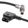 2-Pin Right-Angled to D-tap/P-tap Power Cable for Teradek/SMALLHD/ARRI/RED/TILTA/Paralinx/Preston/Hollywood/Switronix/Panasonic 17.3 inches view 1