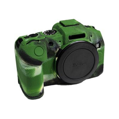 Camera Case Bag Soft Silicone Camouflage Green Shockproof Armor Skin Body Cover Protector for Canon EOS RP Mirrorless Camera