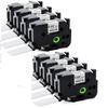 Prinko 8-Pack Compatible 1 Inch Label Tape Replacement for Brother TZe-251 Label Tape 24mm 0.94 Laminated White TZe251 TZe TZ Tape for Brother PTD600 PT-P710BT PTP750W Label Maker (8) view 1