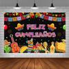 SENDY 7x5ft Feliz Cumpleaos Backdrop Mexican Fiesta Happy Birthday Party Decorations Supplies Cactus Balloons Mexico Cinco De Mayo Carnival Bday Cake Table Banner Photography Background Photo Props view 3