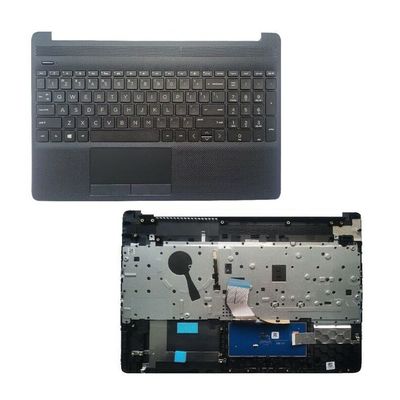 AKGIFT Laptop English Keyboard Compatible for HP 15S-DU 15S-DY 15-DW TPN-C139 15-dw0046nr 15-DW0446NZ US Layout Keyboard with Palmrest Cover Backlit (with TouchPad)