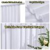 30 ft x 10 ft Wrinkle Free White Backdrop Curtain for Wedding Parties, Polyester Photo Backdrop Drapes for Baby Shower Birthday Party Backdrop Stand, Bulk Thick Background Curtains, 5x10FT 6 Panels view 3