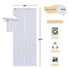 30 ft x 10 ft Wrinkle Free White Backdrop Curtain for Wedding Parties, Polyester Photo Backdrop Drapes for Baby Shower Birthday Party Backdrop Stand, Bulk Thick Background Curtains, 5x10FT 6 Panels view 4