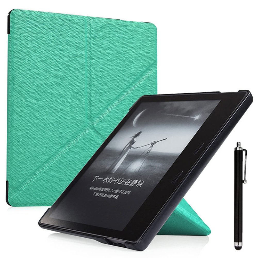7" Foldable Stand Case Designed for Kindle Oasis (10th Gen, Released 2019 & 9th Gen, Released 2017) Stand Cover with Auto Wake/Sleep and Stylus