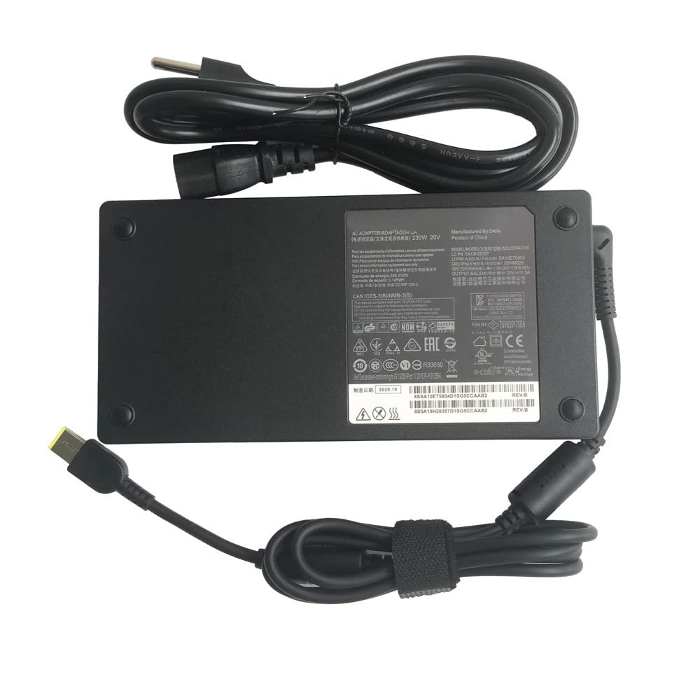 20V 11.5A 230W AC Adapter ADL230NDC3A Laptop Charger Power Supply for Lenovo THINKPAD P70 Mobile Workstation, THINKPAD P50 Compatible with P/N: GX20L29347, 00HM627, 4X20E75111