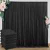 30 ft x 10 ft Wrinkle Free Black Backdrop Curtain for Parties, 6 Panels 10ft Polyester Black Photo Backdrop Drapes for Graduation Birthday Wedding Party Stage Curtains, Thick Bulk Background Curtains view 1