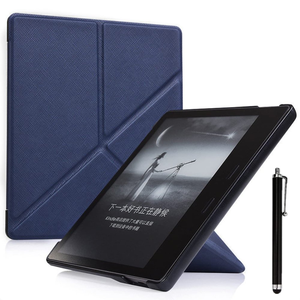 7" Foldable Stand Case for Kindle Oasis (10th Gen, Released 2019 & 9th Gen, Released 2017) Stand Cover with Auto Wake/Sleep and Stylus