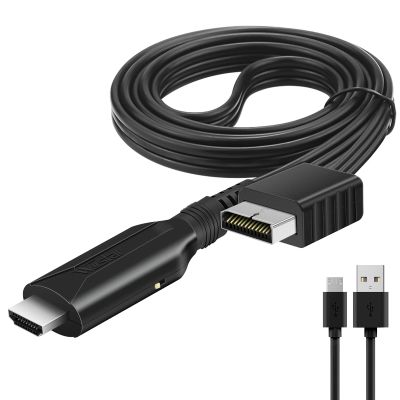 Wiistar PS2 to HDMI Converter Adapter PS2 HDMI Cable 1m/3.2ft Video Converter for HDTV HDMI Monitor Supports All PS 2 Display Modes