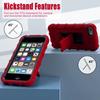 ZoneFoker for iPod Touch 7th Generation Case, iPod Touch 6th / 5th Generation Case Heavy Duty Shockproof Rugged Cover for Apple iPod Touch 7/6/5 Generation Case Red view 4
