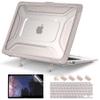 Batianda Extreme Duty Case for MacBook Air 13 inch 2020 2019 A2337 M1 A2179 A1932 Model - Anti-Slip Rubberized Stand (Holds 25lbs) & Honeycomb Exoskeleton - Max Cooling & Stability - Rock Gray view 1
