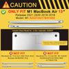 Batianda Extreme Duty Case for MacBook Air 13 inch 2020 2019 A2337 M1 A2179 A1932 Model - Anti-Slip Rubberized Stand (Holds 25lbs) & Honeycomb Exoskeleton - Max Cooling & Stability - Rock Gray view 2
