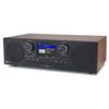 Ocean Digital WR-800 FM Wi-Fi Internet Radio Stereo Speakers Micro SD Line Out Aux in 30,000+ Stations Stress Relief Relaxation Sleep Aid 2.8" Color Display Wooden Casing Black view 1