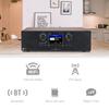 Ocean Digital WR-800 FM Wi-Fi Internet Radio Stereo Speakers Micro SD Line Out Aux in 30,000+ Stations Stress Relief Relaxation Sleep Aid 2.8" Color Display Wooden Casing Black view 2