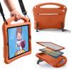 Bam Bino Space Suit iPad Kids Case for iPad Pro 11 1st/2nd/3rd/4th Gen, 10.9" iPad Air 5th/4th Generation, Pencil Holder, Shoulder Strap, Screen Guard (Solar Tangerine) view 1