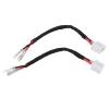 Acouto Speaker Adapter Bracket Ring, 2pcs 6.5inch Black Door Speaker Adapter Spacer Rings with 2 Wire Harness for Levin(6X9) view 3