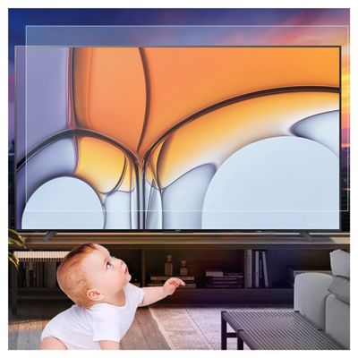 Anti Reflection TV Screen Protector for 32-75inch/Matte Anti Glare Filter Film Blocking Shield, Help for Your Eyes Reduce Fatigue, Reduce Fingerprint/Clear / 50 Inches 1101x620mm