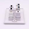 AWAUO USB C Wall Outlet White Wall Mount 2 USB3.0+2 HDMI2.0 +1 Cat6 Ethernet+1 USB Type C Port, USB Charger Compatible with iPhone/Samsung(Outlet Wall Plate Included) view 4
