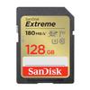 SanDisk Extreme SDSDXVA-128G-GHJIN SD Card, 128 GB, SDXC Class 10, UHS-I, U3, V30, SanDisk Extreme Package, Genuine Product view 1