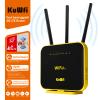 KuWFi Hotspot 4G LTE No SIM Card Router 1200Mbps Dual Band Gigabit WiFi External Antenna with US 2GB Data vSIM Router Offer high-Speed Data Plans to accommodate RV orRural No Contract Plug and Play view 4