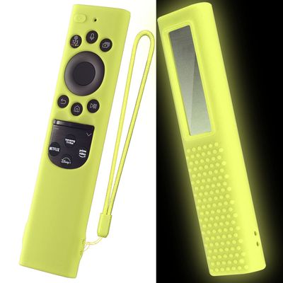 AKSHFETH Silicone Case for Samsung BN59-01385, BN59-01386, TM2280E Remote Control Glow Green