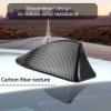 Ajxn Shark Antenna Fin Roof Aerial Base Radio Signal for Car SUV Truck Van Super Functional with Adhesive Tape Base 9 Carbon (Black) view 3