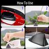 Ajxn Shark Antenna Fin Roof Aerial Base Radio Signal for Car SUV Truck Van Super Functional with Adhesive Tape Base 9 Carbon (Black) view 4