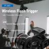 Flash Set, 433MHZ 16 Channel Studio Shutter Release Transceiver Kit, with 1 Transmitter 2 Receivers 1 Sync Wire Cable, for, for view 2