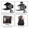 Dilwe Teleprompter with Remote Control, Foldable Portable Teleprompter with 49mm, 52mm, 58mm, 62mm, 67mm, 72mm, 77mm Adapter Ring for Smartphone Tablet SLR Camera view 2