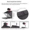 Dilwe Teleprompter with Remote Control, Foldable Portable Teleprompter with 49mm, 52mm, 58mm, 62mm, 67mm, 72mm, 77mm Adapter Ring for Smartphone Tablet SLR Camera view 3