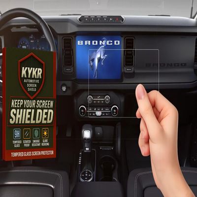 Kykr Screen Protector for Ford Bronco (2021-2026) SYNC4  12" Tempered Glass, Gloss Finish  Anti-Glare, Scratch Resistant, Easy Install  Touchscreen Interior Car Accessories