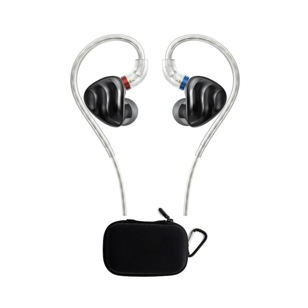 FiiO Dynamic Driver Hybrid Wired Earphones Bundle with Earphone Case for WF-SP800 and WF-XB700 True Wireless Earbuds Bundle (2 Items)