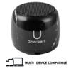 Fashionit U Speakers Micro Bluetooth Computer Speaker 2-Pack Bundle with Matching Speaker, Built-in Mic & Selfie Remote Control, for Workspace, Desktop, Laptop, Mobile, Tablet, PC - Black Marble view 2