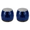 Fashionit U Speakers Micro Bluetooth Computer Speaker 2-Pack Bundle with Matching Speaker, Built-In Mic & Selfie Remote Control, for Workspace, Desktop, Laptop, Mobile, Tablet, PC - Glam Midnight Blue view 1