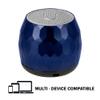 Fashionit U Speakers Micro Bluetooth Computer Speaker 2-Pack Bundle with Matching Speaker, Built-In Mic & Selfie Remote Control, for Workspace, Desktop, Laptop, Mobile, Tablet, PC - Glam Midnight Blue view 2