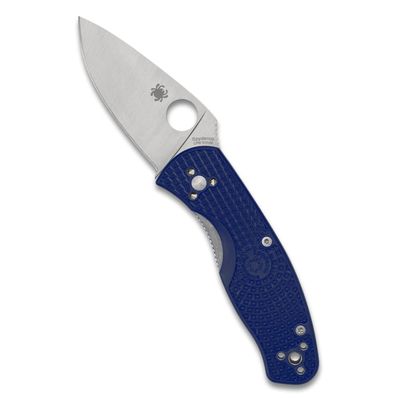 Spyderco Persistence Lightweight Folding Pocket Knife with 2.75 Inch CPM S35VN Steel Blade and Blue FRN Handle - PlainEdge - C136PBL