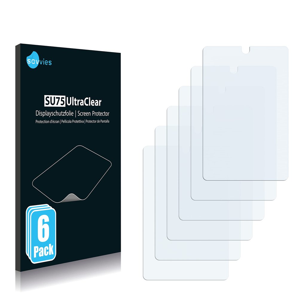 Bedifol 6X Savvies Ultra-Clear Screen Protector for Pax IM30, accurately Fitting - Simple Assembly - Residue-Free Removal