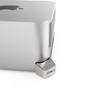 Compulocks Mac Studio Ledge Lock Adapter with Combination Cable Lock - Secure Your Mac Studio with Durable Silver Locking Solution - Perfect for Home & Office Use view 2