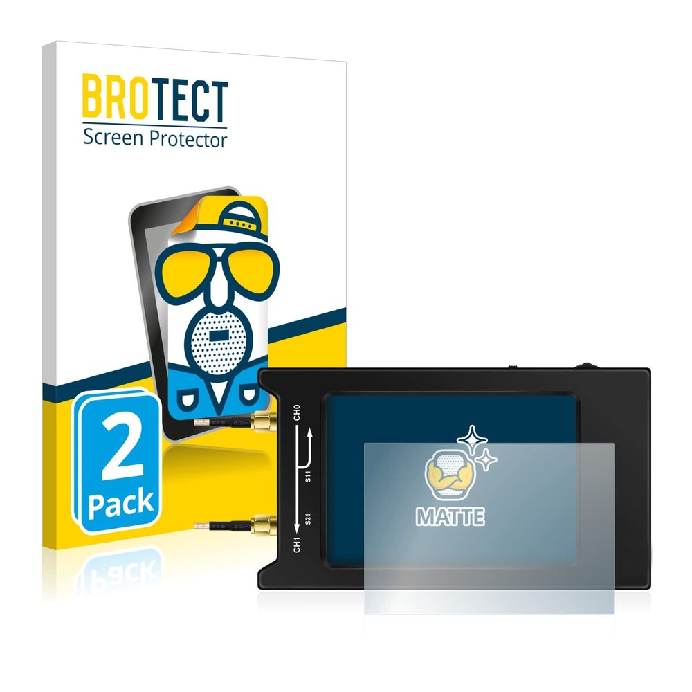 Bedifol 2X BROTECT Matte Screen Protector for NanoVNA H4, Matte, Anti-Glare, Anti-Scratch