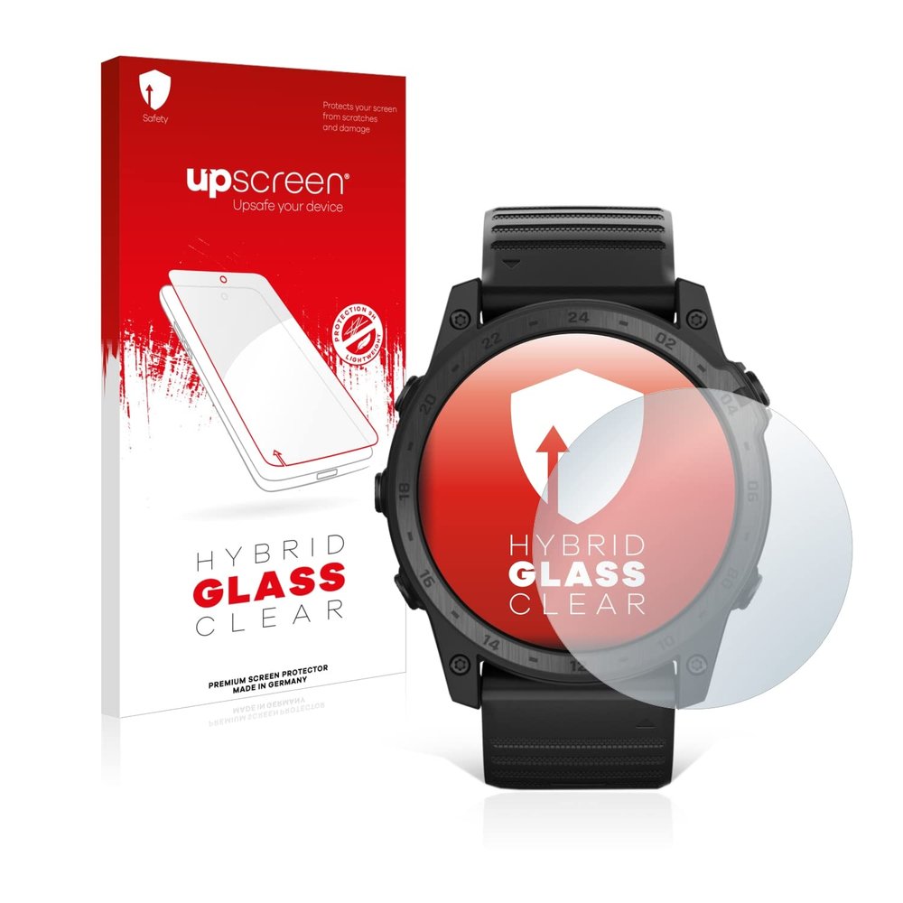 Bedifol upscreen Hybrid Glass Clear Premium Glass Screen Protector for Garmin Tactix 7 Pro Ballistics, Flexible, Lightweight, High Transparency
