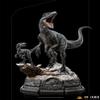 Iron Studios Collectible Statue Blue and Beta Deluxe - Jurassic World: Dominion - Art Scale 1/10 Polystone Multicolor 7.8 inches view 3