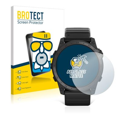Bedifol BROTECT AirGlass Matte Glass Screen Protector for Garmin Tactix 7 Pro Ballistics, Extra-Hard, Ultra-Light, Anti-Glare, Anti-Fingerprint