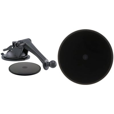 ARKON GN079WD Replacement Upgrade or Additional Windshield Dashboard Sticky Suction Mounting Pedestal & 90mm Adhesive Mounting Disk for Car Dashboards Garmin Tomtom GPS Dashboard Disc