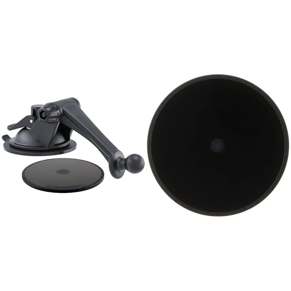 ARKON GN079WD Replacement Upgrade or Additional Windshield Dashboard Sticky Suction Mounting Pedestal & 90mm Adhesive Mounting Disk for Car Dashboards Garmin Tomtom GPS Dashboard Disc